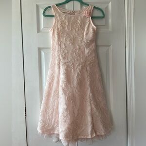 Delicate floral designed pink dress